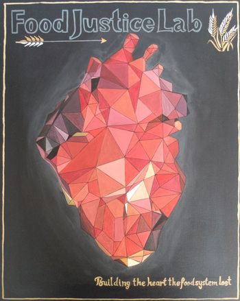 Abstract pantng of a heart