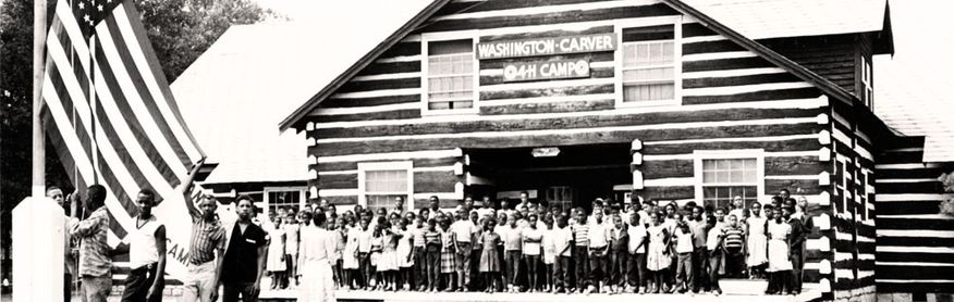 Camp Washington-Carver, located in Clifttop, WV and named after Booker T. Washington and George Washington Carver, opened in 1942 and was the first 4-H camp in the country for  AfricanAmerican youth. Courtesy of WVRHC.